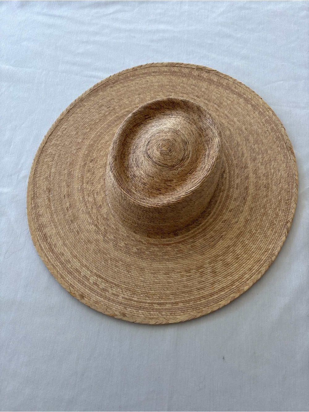 Lack of Color Palm Leaf Wide Brim Sun Hat Beige Women’s S/M Solid Spring/Summer